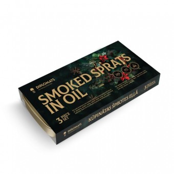 Kūpinātas šprotes eļļā Ziemassvētku versija