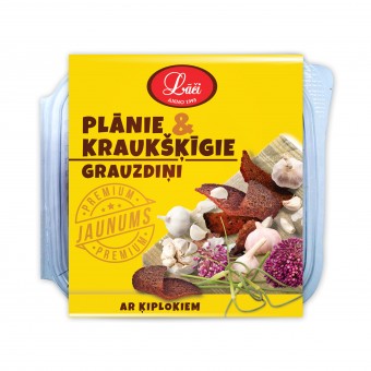 Plānie & kraukšķīgie grauzdiņi ar ķiplokiem