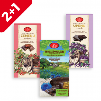 AKCIJA! Šokolādes tāfelītes 2+1