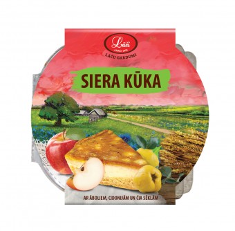 Siera kūka ar āboliem, cidonijām un čia sēklām