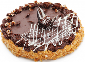 Cake "Night water lily"