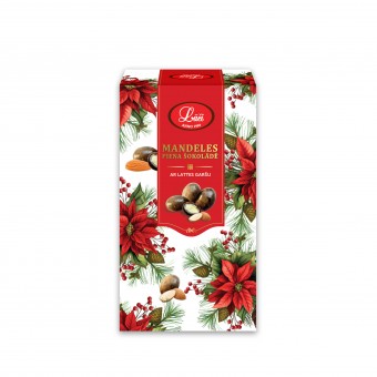 Almonds in milk chocolate with LATTE flavor