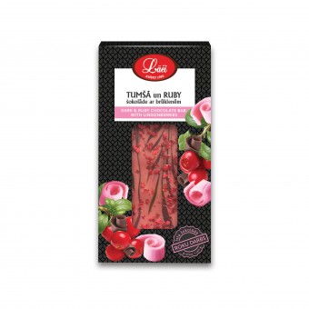 Tumšā & Ruby šokolādes tāfelīte ar brūklenēm