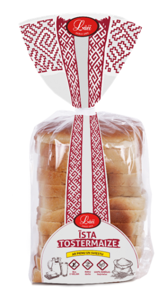 Real white bread with milk and butter