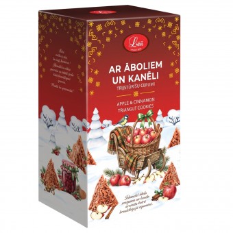 Trijstūrīšu cepumi ar āboliem un kanēli