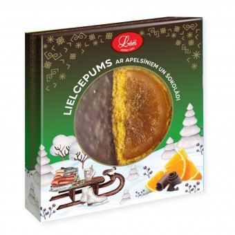 Lielcepums ar apelsīniem un šokolādi