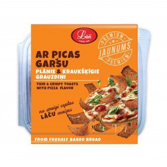 Plānie & kraukšķīgie grauzdiņi ar picas garšu