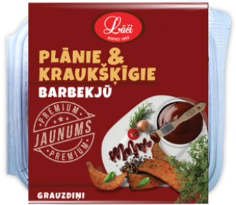 Plānie & kraukšķīgie grauzdiņi ar BBQ garšu