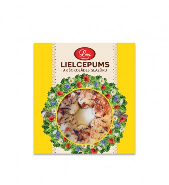 Lielcepums ar šokolādes glazūru