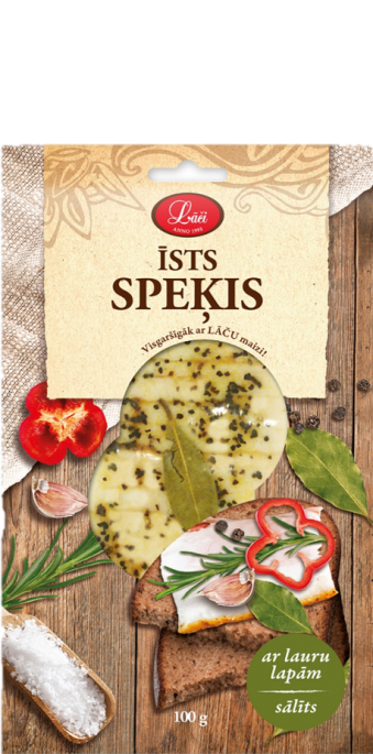 Īsts speķis ar lauru lapām