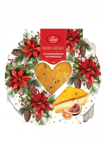 Cheesecake with passion fruit and tangerines, 600g