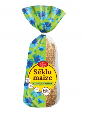 Bread with seeds and chicory fiber