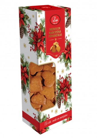 Gingerbread with honey and marzipan