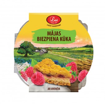 Mājas biezpiena kūka ar avenēm