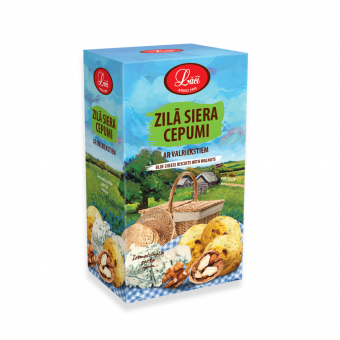 Zilā siera cepumi ar valriekstiem